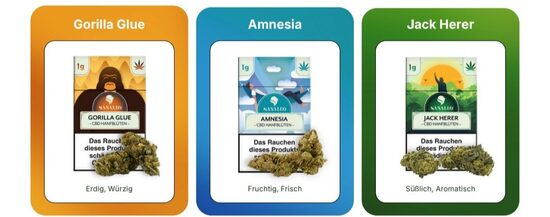 Sanaleo CBD Blüten 6g in 3 Sorten 15% CBD 